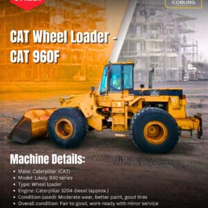 Caterpillar (CAT) 930 Series / 960F Wheel Loader – Used (Work-Ready)
